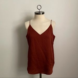 MODERN | Burnt Orange Express V-Neck Blouse